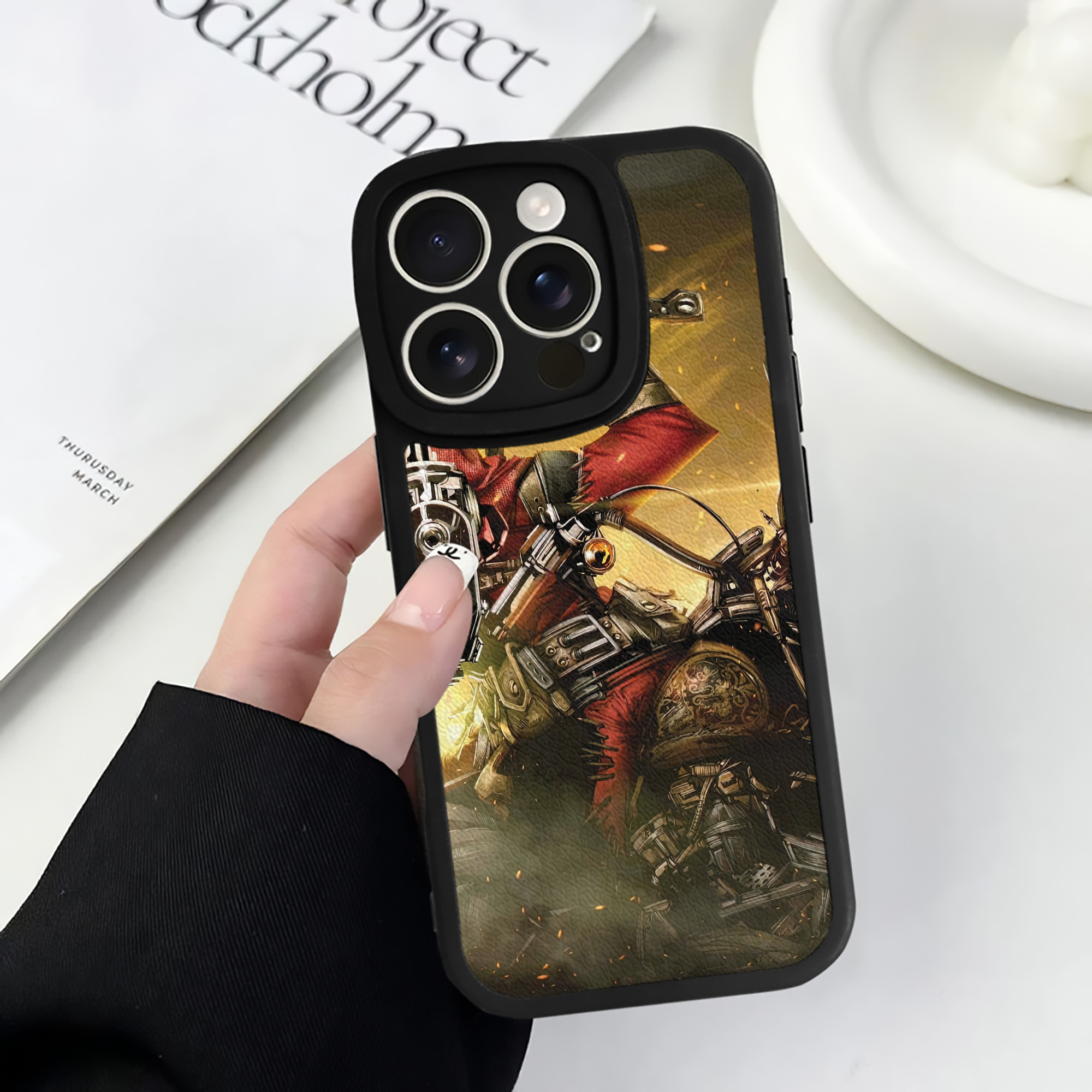 （画像用） Deadpool デッドプール 【iPhone 16シリーズ対応】シリコンスマホケース（レザー調） 材質：シリコン